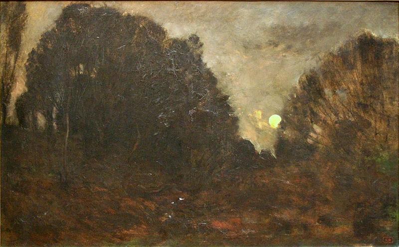 Rising Moon in Barbizon, Charles Francois Daubigny